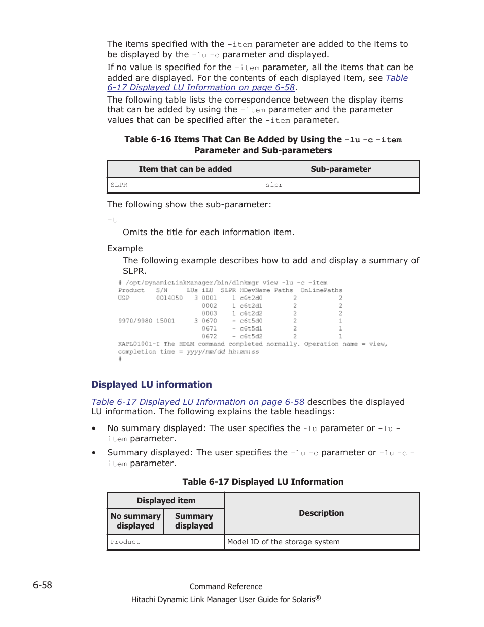 Table 6-17 | HP XP P9500 Storage User Manual | Page 398 / 618