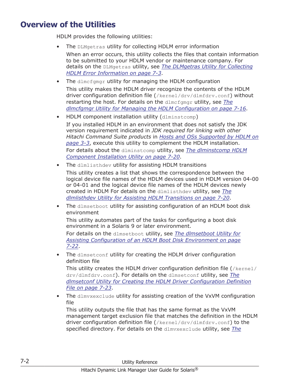 Overview of the utilities, Overview of the utilities -2 | HP XP P9500 Storage User Manual | Page 416 / 618