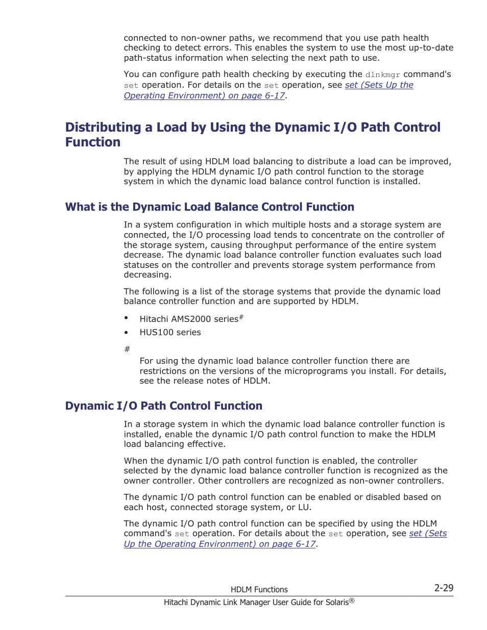 What is the dynamic load balance control function, Dynamic i/o path control function, Dynamic i/o path control function -29 | HP XP P9500 Storage User Manual | Page 51 / 618