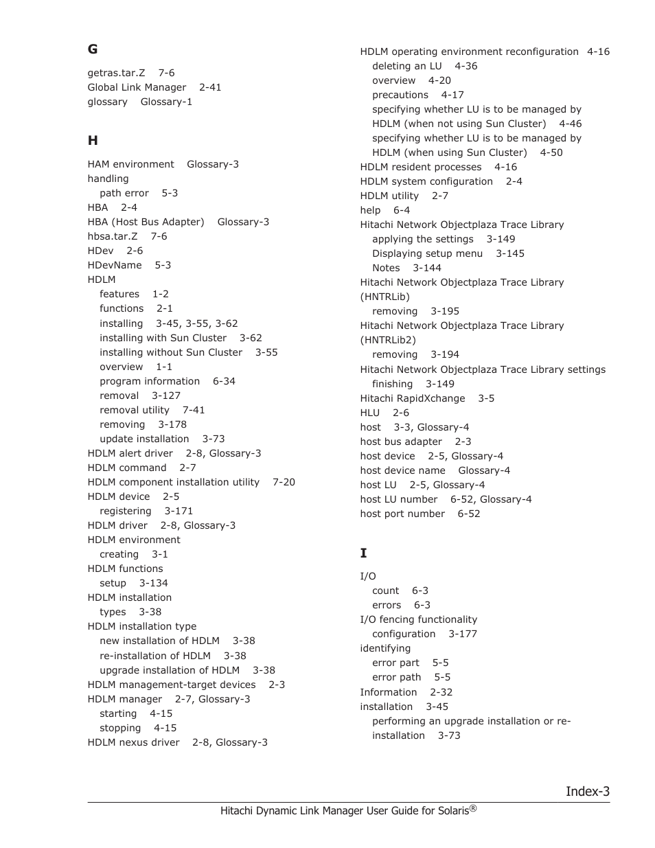 Index-3 | HP XP P9500 Storage User Manual | Page 613 / 618