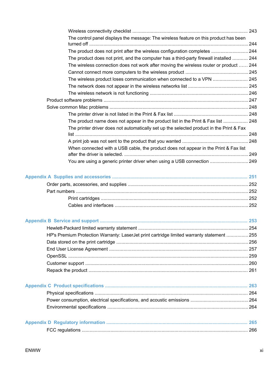 HP LaserJet Pro CM1415fnw Color Multifunction Printer User Manual | Page 13 / 308