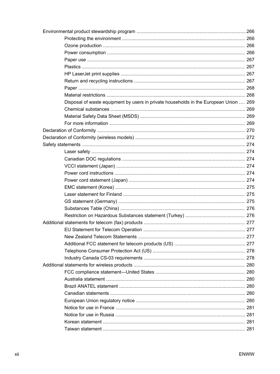 HP LaserJet Pro CM1415fnw Color Multifunction Printer User Manual | Page 14 / 308