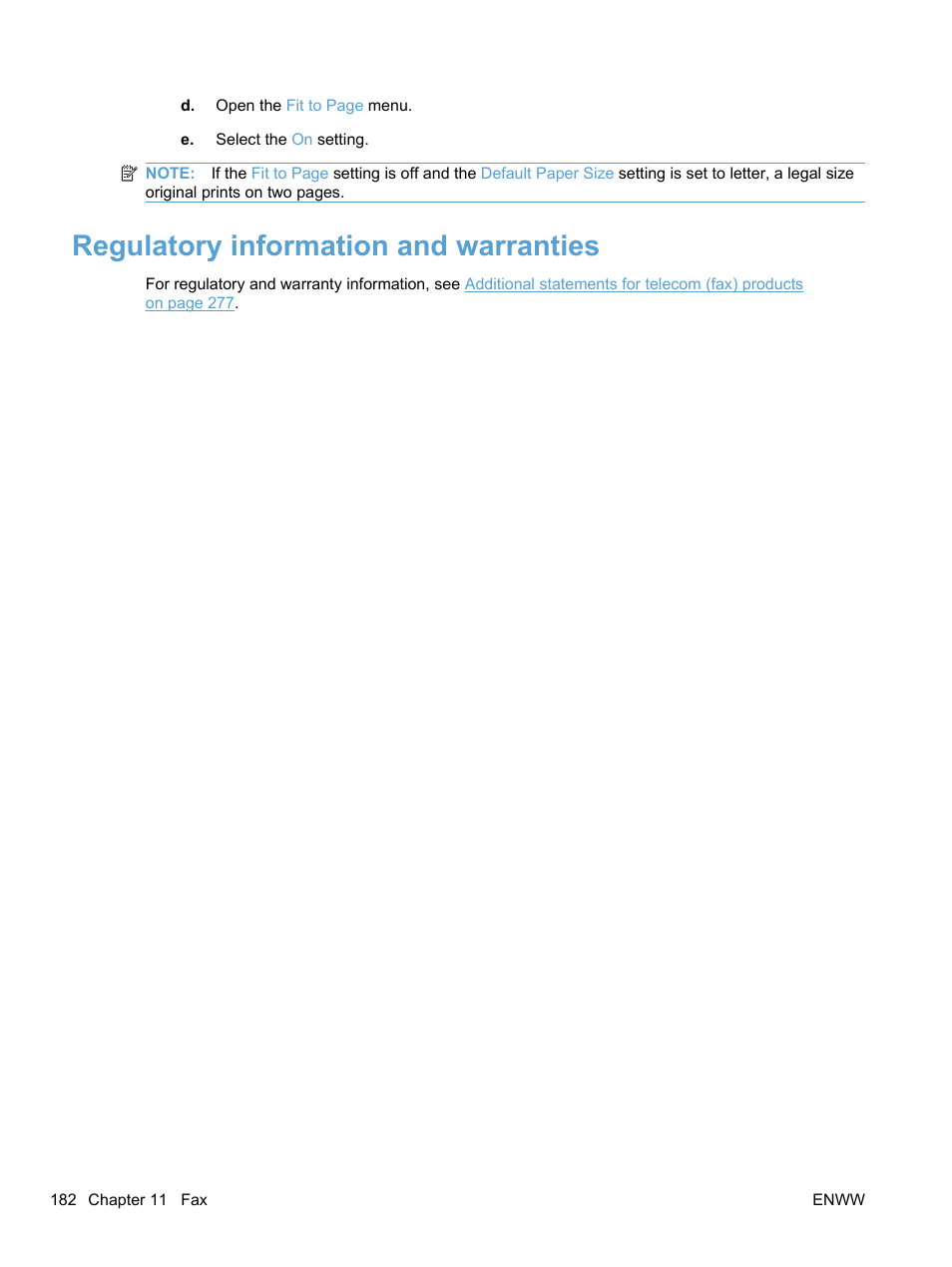 Regulatory information and warranties | HP LaserJet Pro CM1415fnw Color Multifunction Printer User Manual | Page 198 / 308