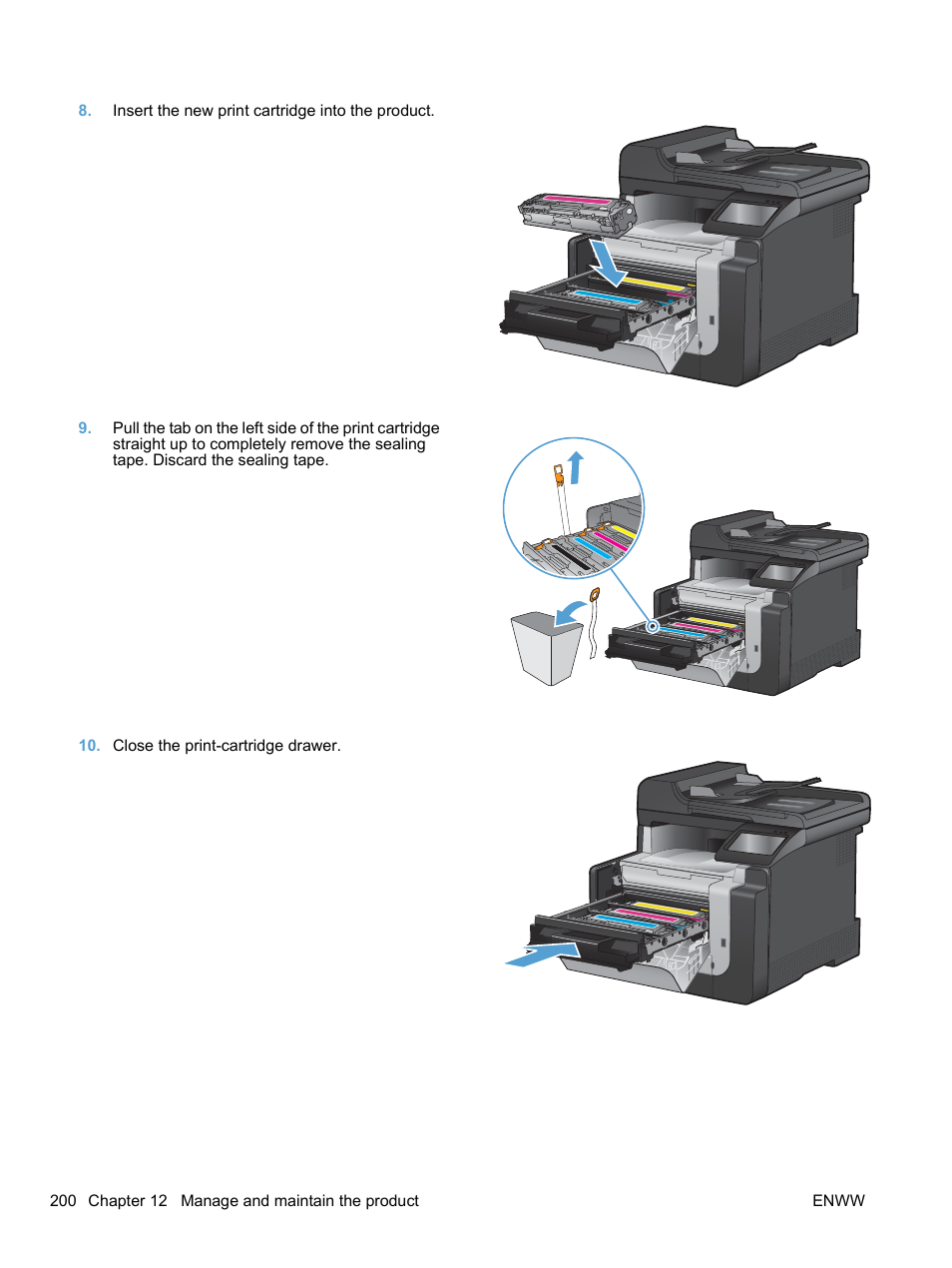 HP LaserJet Pro CM1415fnw Color Multifunction Printer User Manual | Page 216 / 308