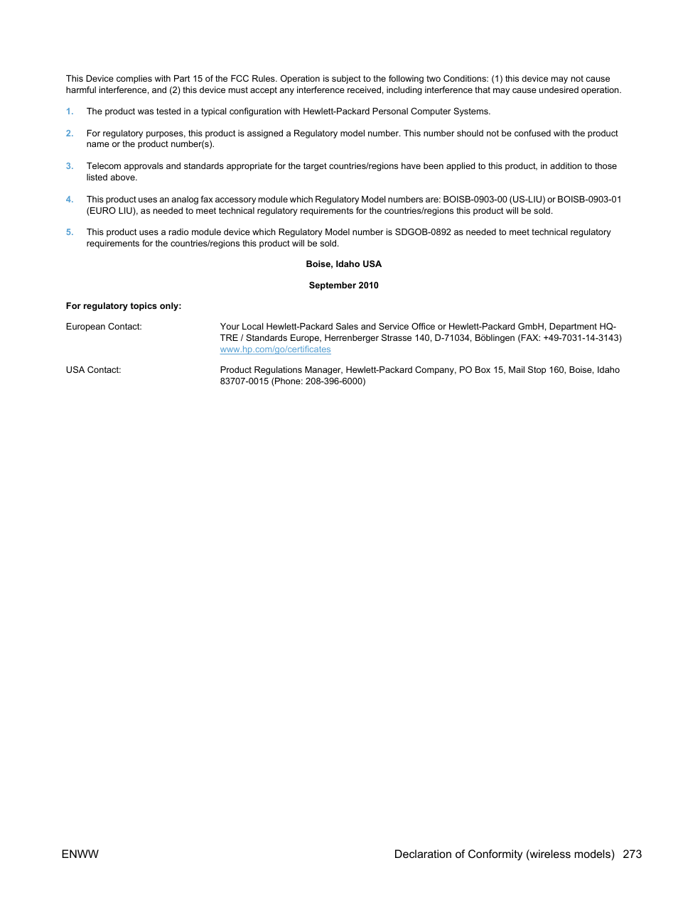 HP LaserJet Pro CM1415fnw Color Multifunction Printer User Manual | Page 289 / 308