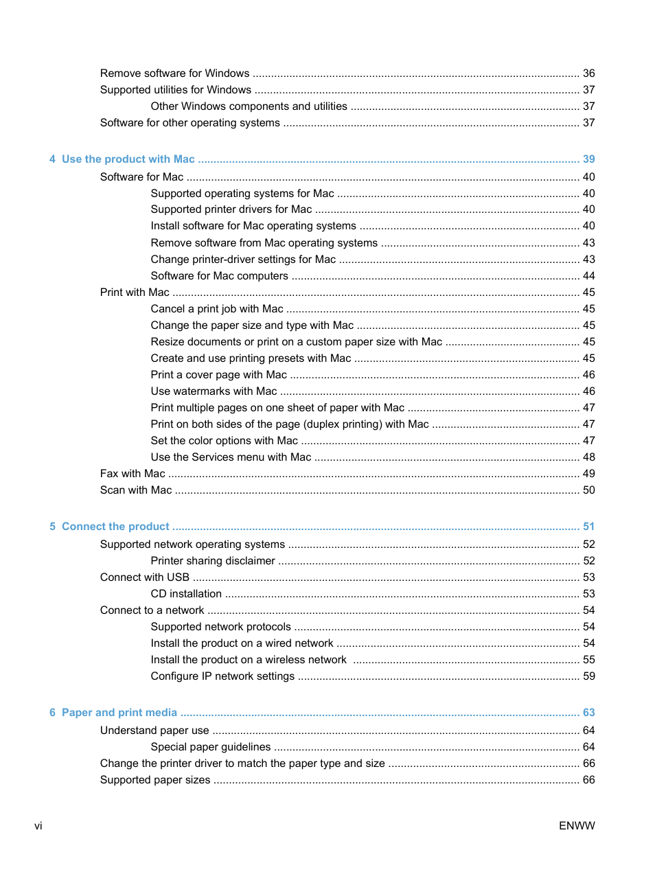 HP LaserJet Pro CM1415fnw Color Multifunction Printer User Manual | Page 8 / 308