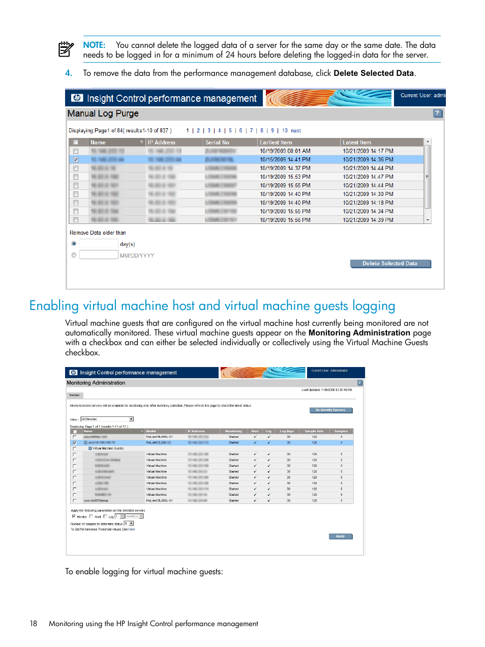 HP Insight Control User Manual | Page 18 / 79
