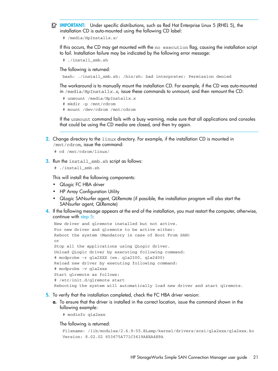 HP 8.20q Fibre Channel Switch User Manual | Page 21 / 98