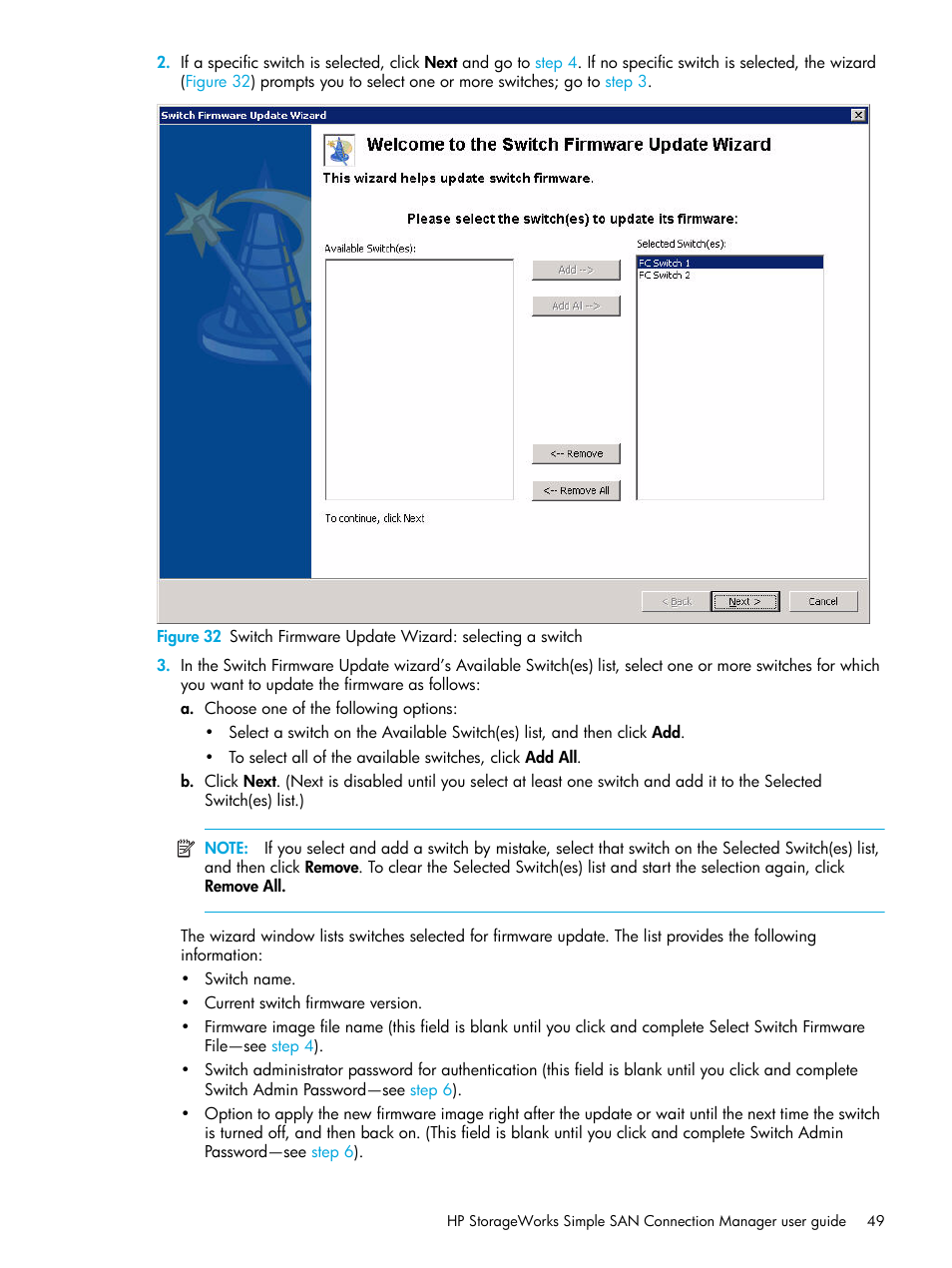 HP 8.20q Fibre Channel Switch User Manual | Page 49 / 98