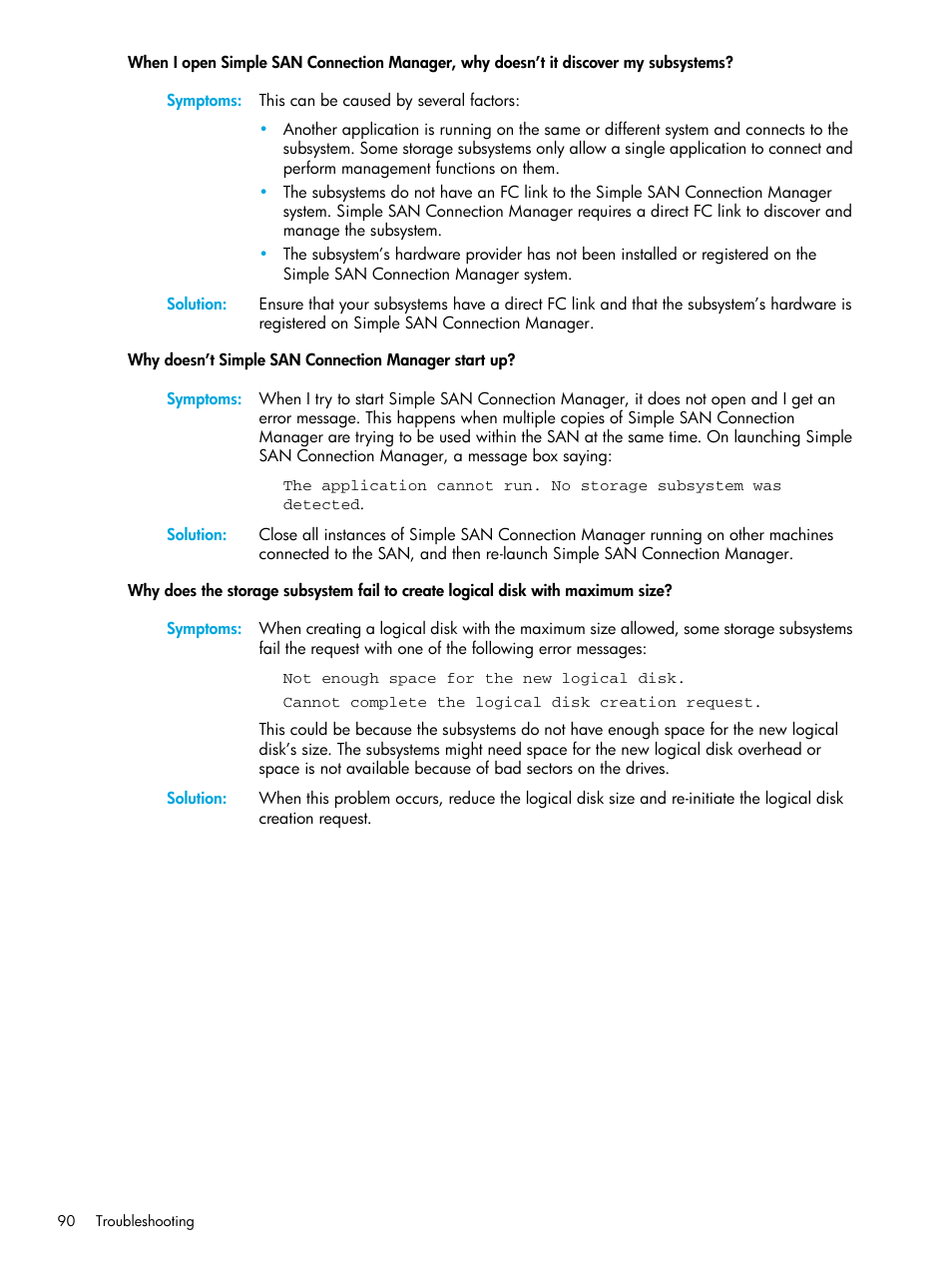 HP 8.20q Fibre Channel Switch User Manual | Page 90 / 98