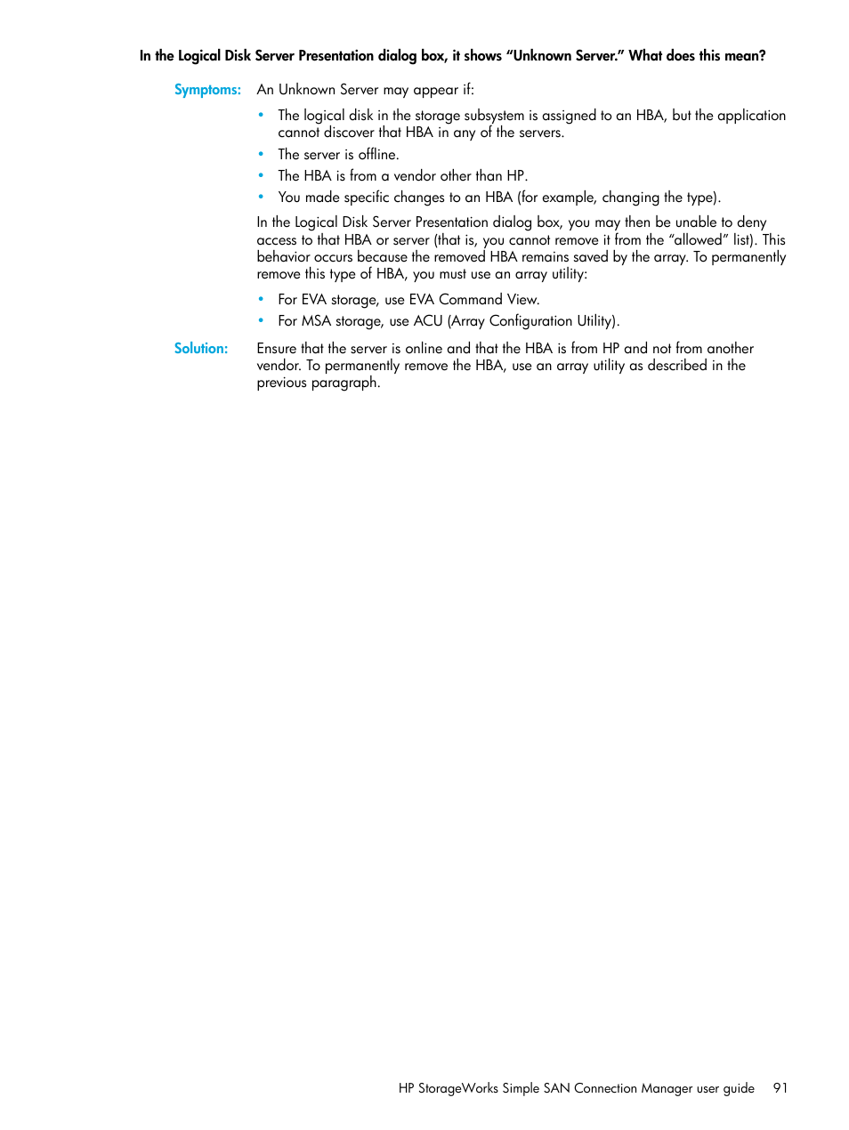 HP 8.20q Fibre Channel Switch User Manual | Page 91 / 98