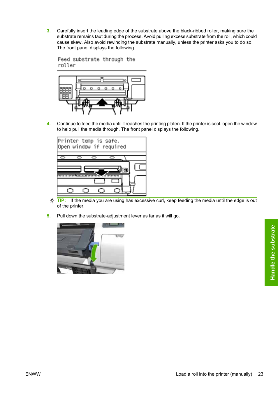 HP Designjet L25500 Printer series User Manual | Page 27 / 82