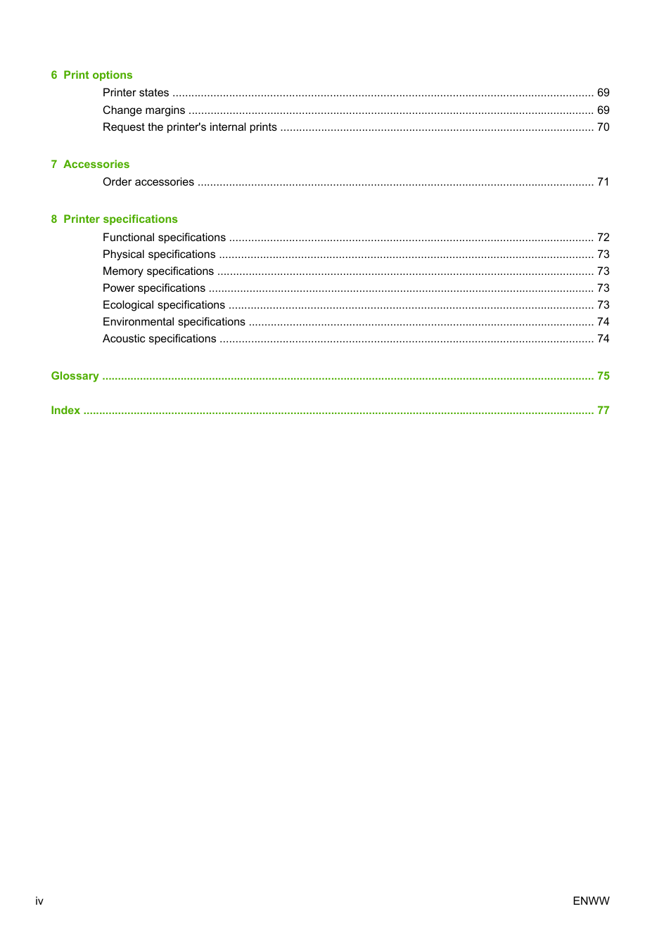 HP Designjet L25500 Printer series User Manual | Page 4 / 82