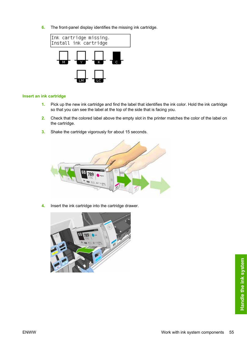 HP Designjet L25500 Printer series User Manual | Page 59 / 82
