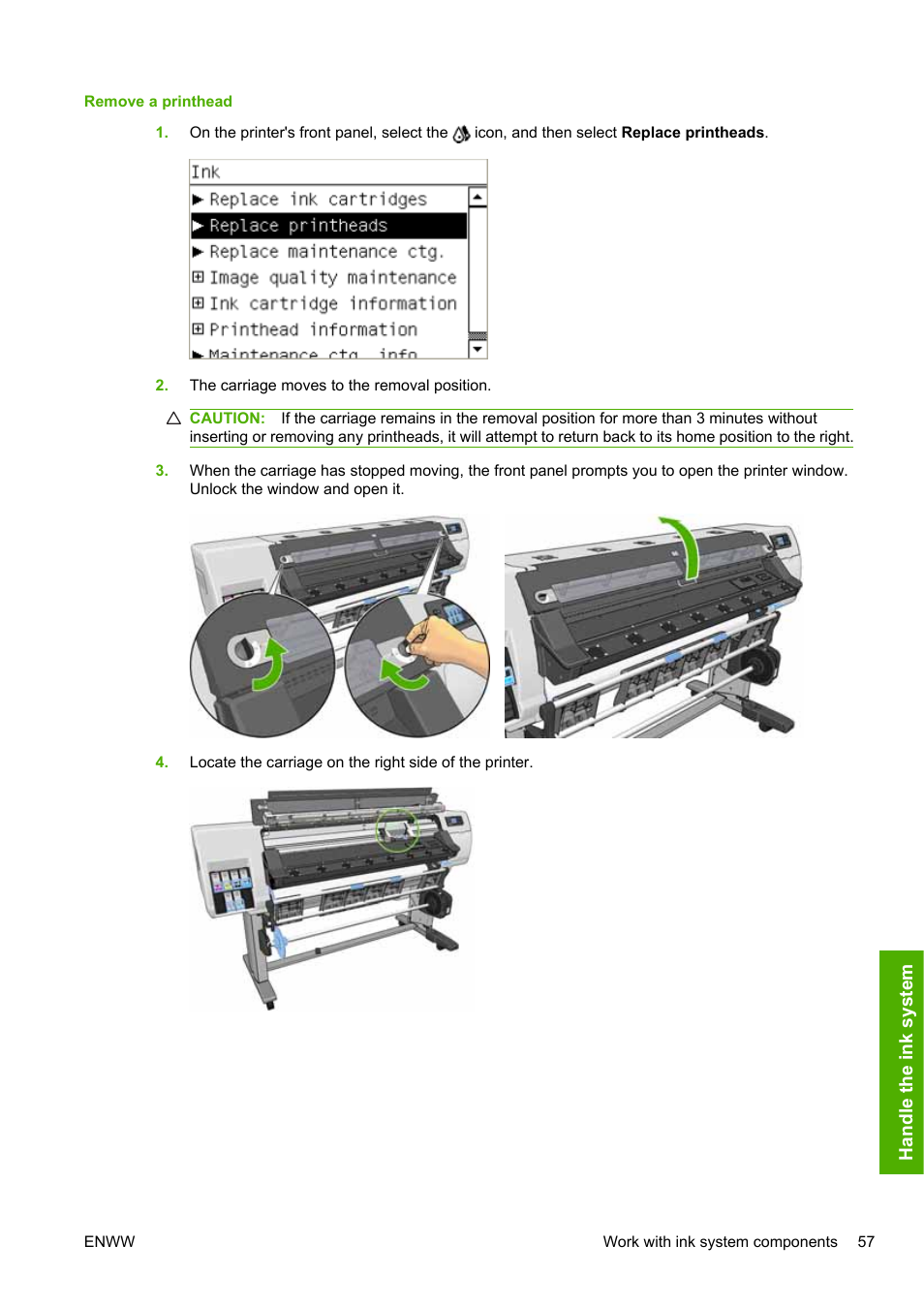 HP Designjet L25500 Printer series User Manual | Page 61 / 82