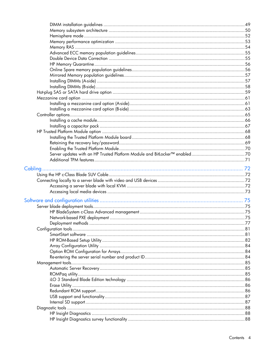 HP ProLiant BL680c G7 Server-Blade User Manual | Page 4 / 134