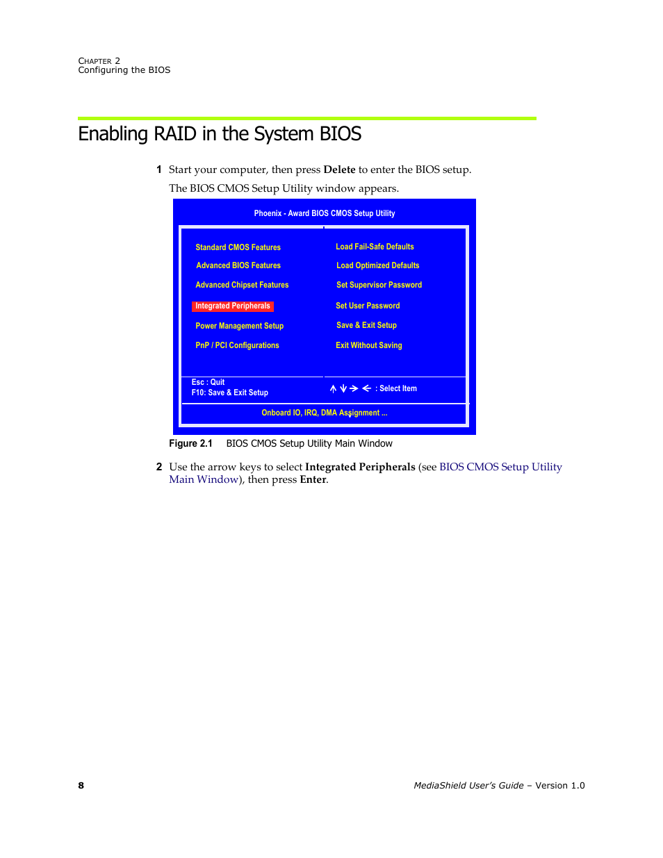 Enabling raid in the system bios | HP ProLiant ML115 Server User Manual | Page 12 / 58