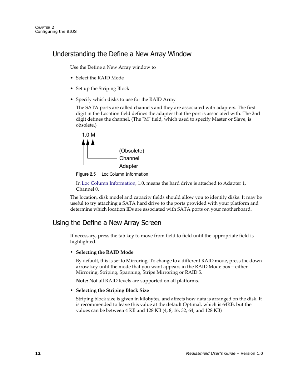Understanding the define a new array window, Using the define a new array screen | HP ProLiant ML115 Server User Manual | Page 16 / 58