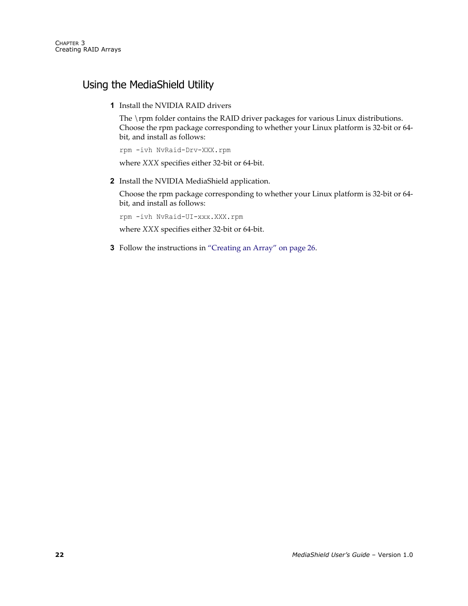 Using the mediashield utility | HP ProLiant ML115 Server User Manual | Page 26 / 58
