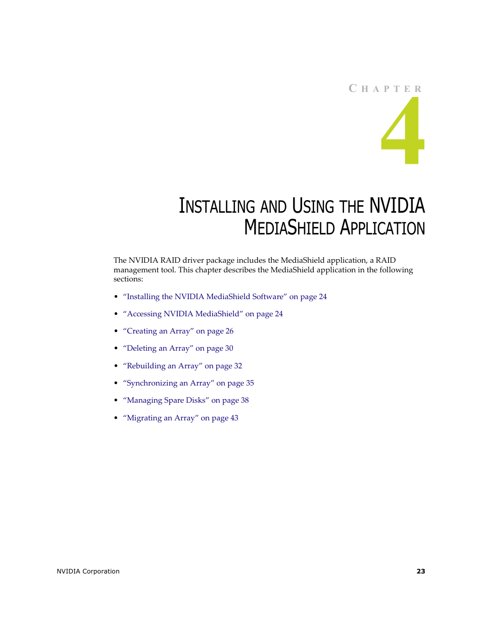 Nvidia m, Nstalling, Sing | Edia, Hield, Pplication | HP ProLiant ML115 Server User Manual | Page 27 / 58