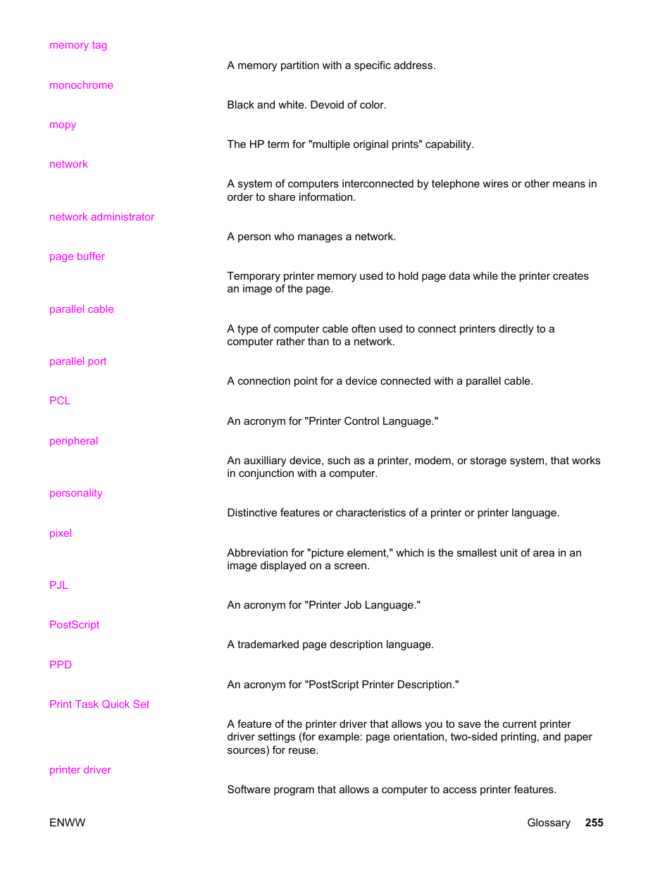 HP Color LaserJet 4650 Printer series User Manual | Page 269 / 276