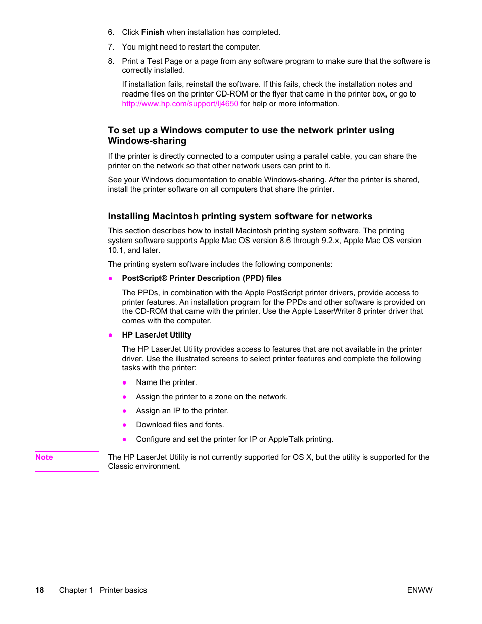 HP Color LaserJet 4650 Printer series User Manual | Page 32 / 276
