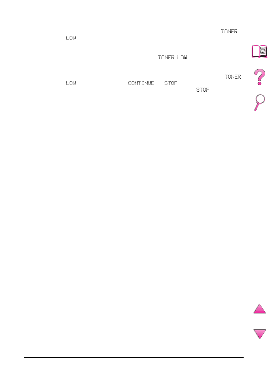 Continue printing when toner is low | HP LaserJet 4050 Printer series User Manual | Page 102 / 260