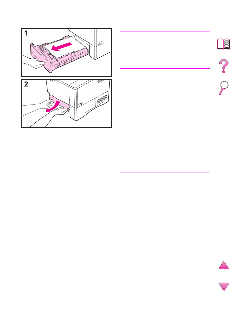 Clearing jams from the input tray areas | HP LaserJet 4050 Printer series User Manual | Page 114 / 260