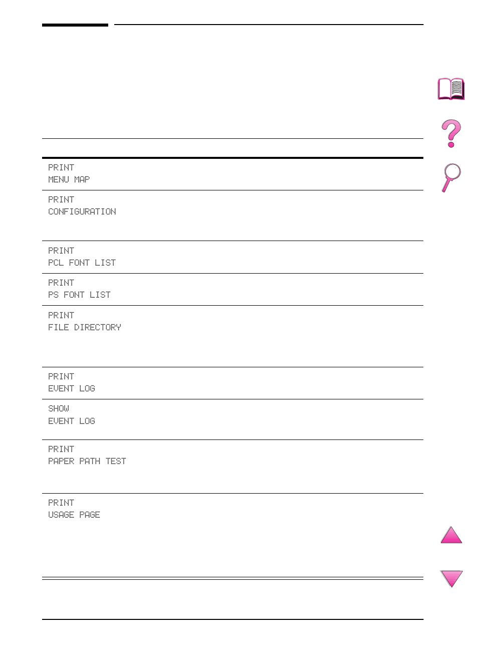 Information menu | HP LaserJet 4050 Printer series User Manual | Page 204 / 260