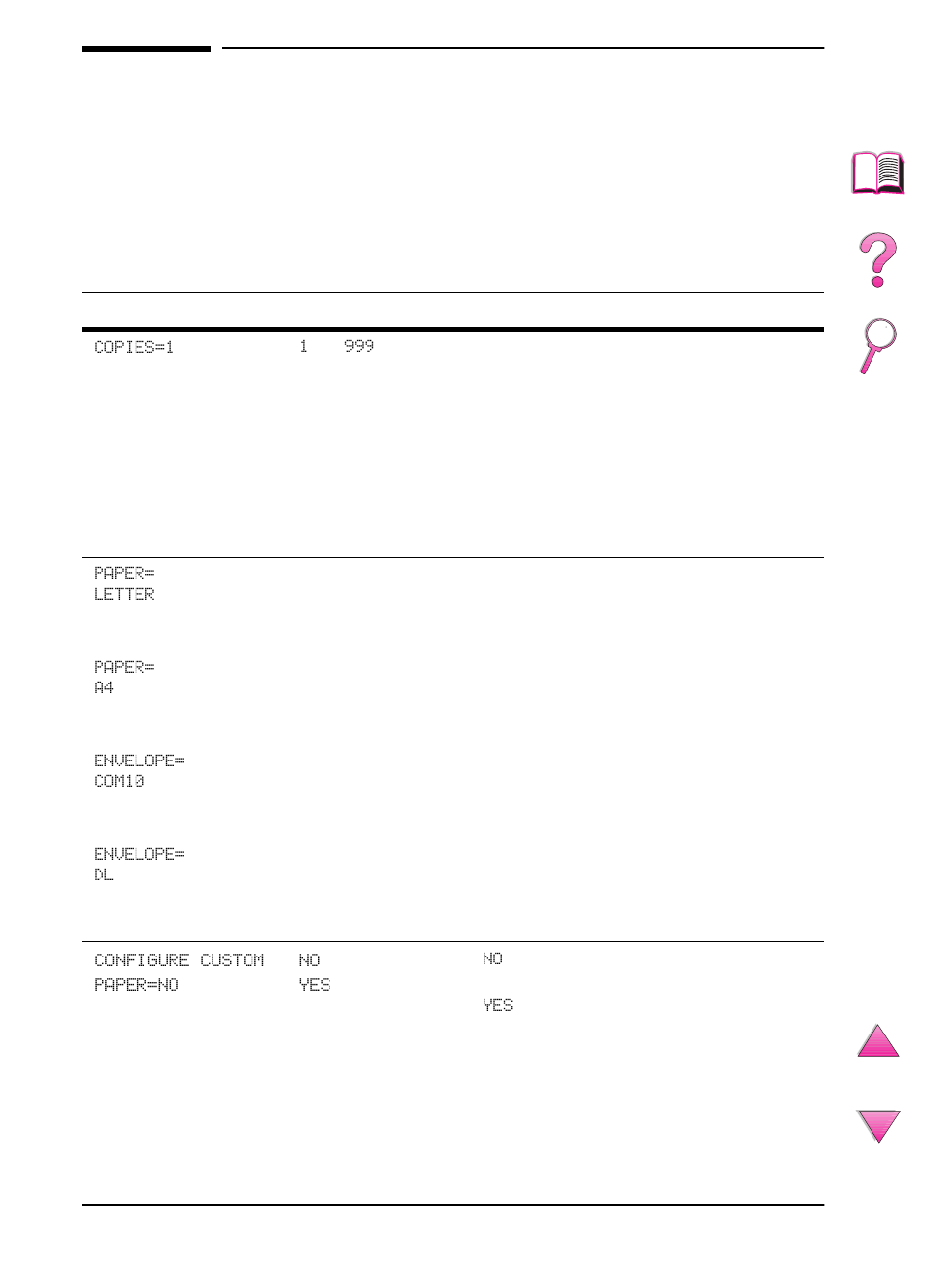 Printing menu | HP LaserJet 4050 Printer series User Manual | Page 210 / 260