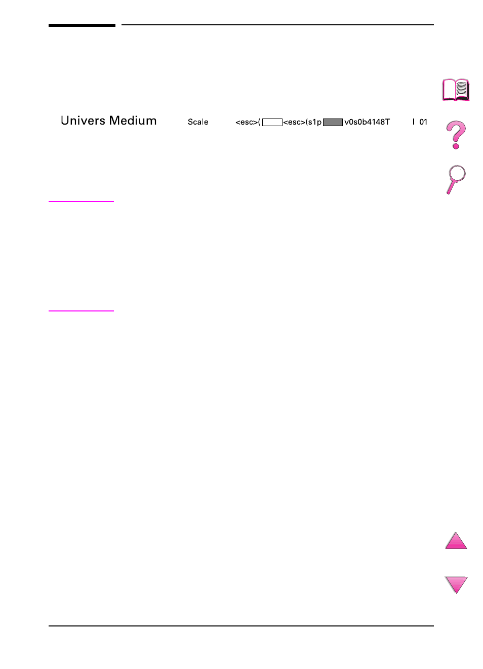 Selecting pcl 5e fonts | HP LaserJet 4050 Printer series User Manual | Page 237 / 260