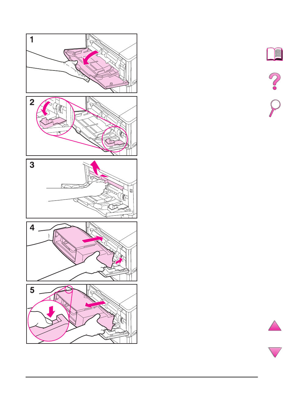 Inserting and removing the envelope feeder | HP LaserJet 4050 Printer series User Manual | Page 72 / 260