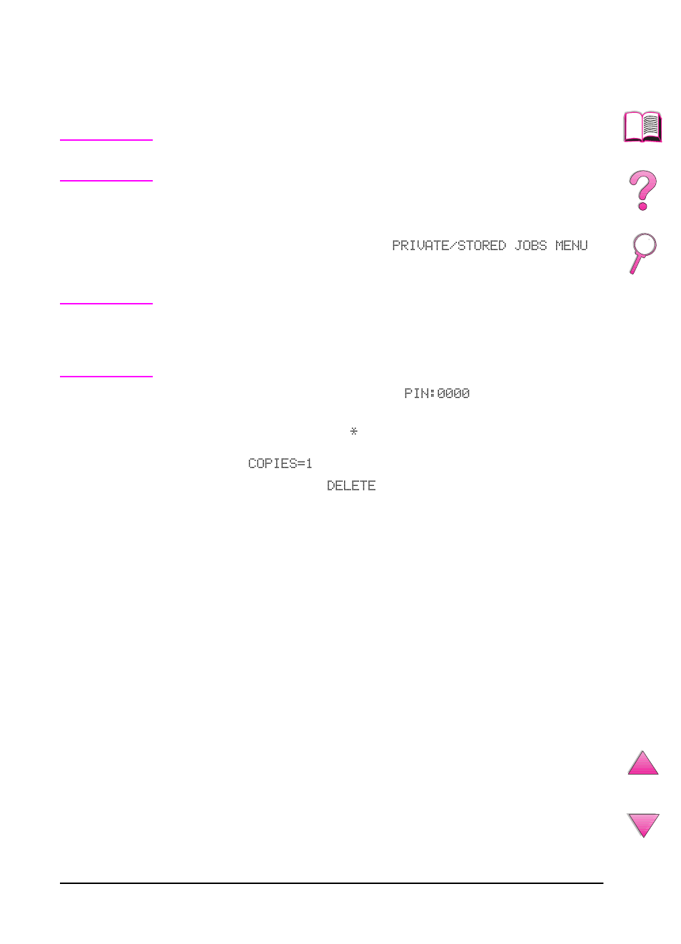 Deleting a private job | HP LaserJet 4050 Printer series User Manual | Page 94 / 260