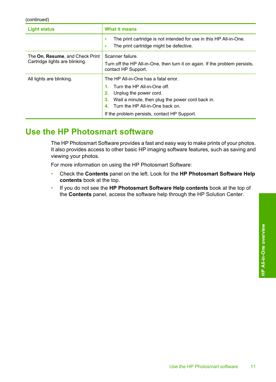 Use the hp photosmart software | HP Deskjet F4185 All-in-One Printer User Manual | Page 13 / 140
