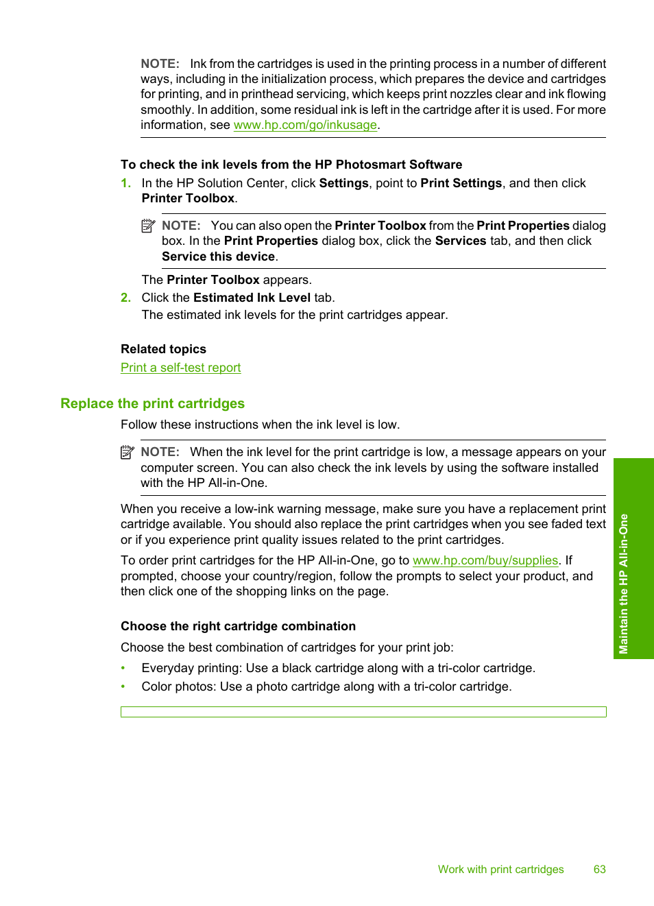 Replace the print cartridges, How do i replace the print cartridges | HP Deskjet F4185 All-in-One Printer User Manual | Page 65 / 140