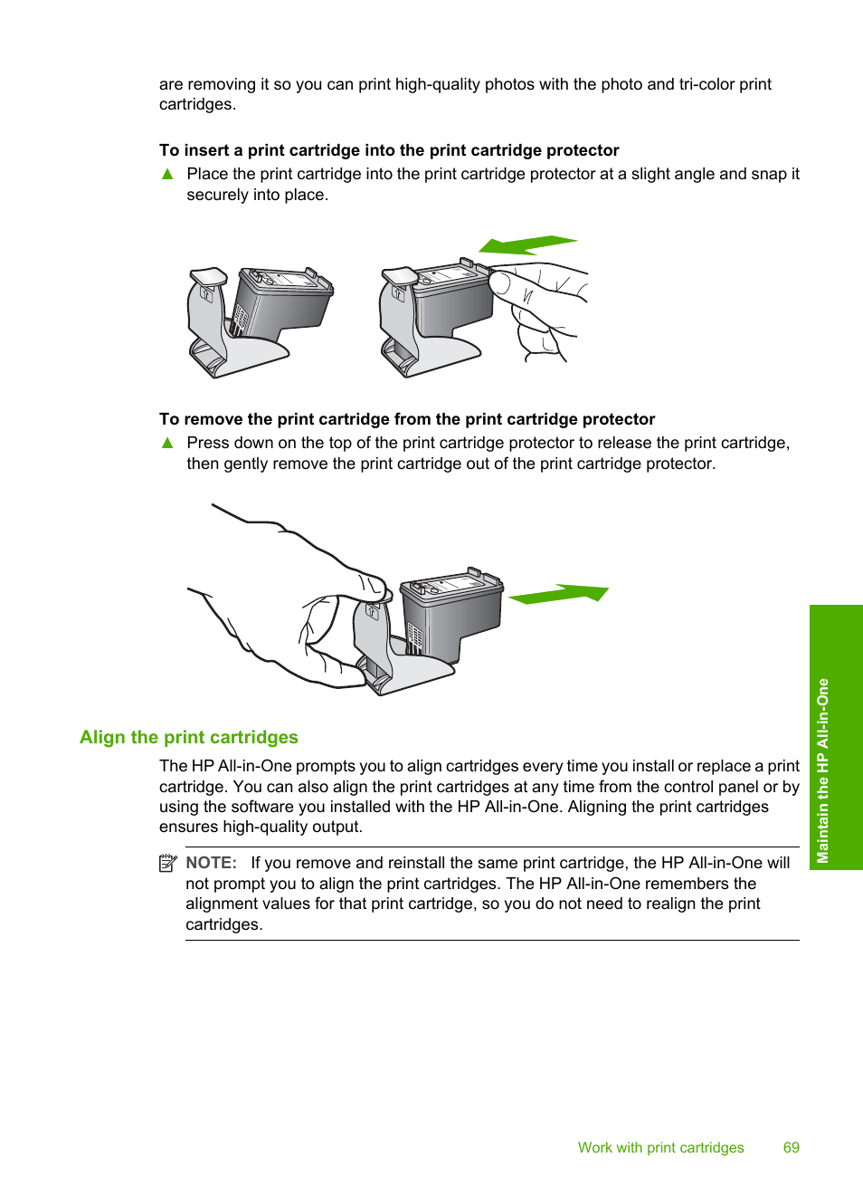 Align the print cartridges, How do i align the print cartridges | HP Deskjet F4185 All-in-One Printer User Manual | Page 71 / 140
