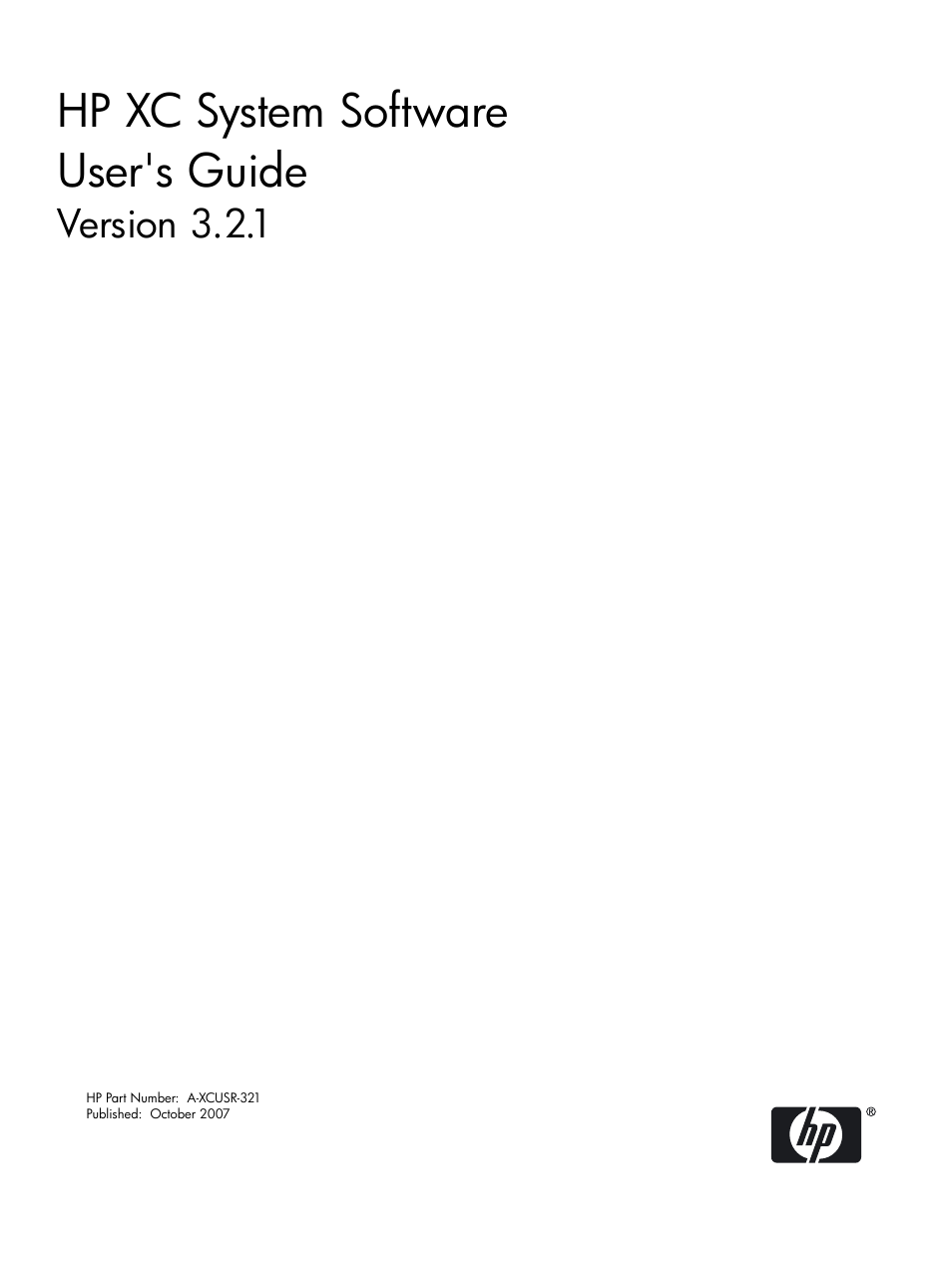 HP XC System 3.x Software User Manual | 145 pages