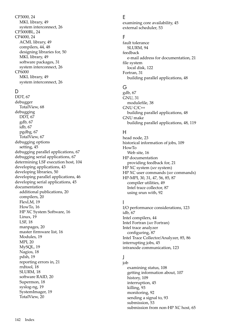 HP XC System 3.x Software User Manual | Page 142 / 145