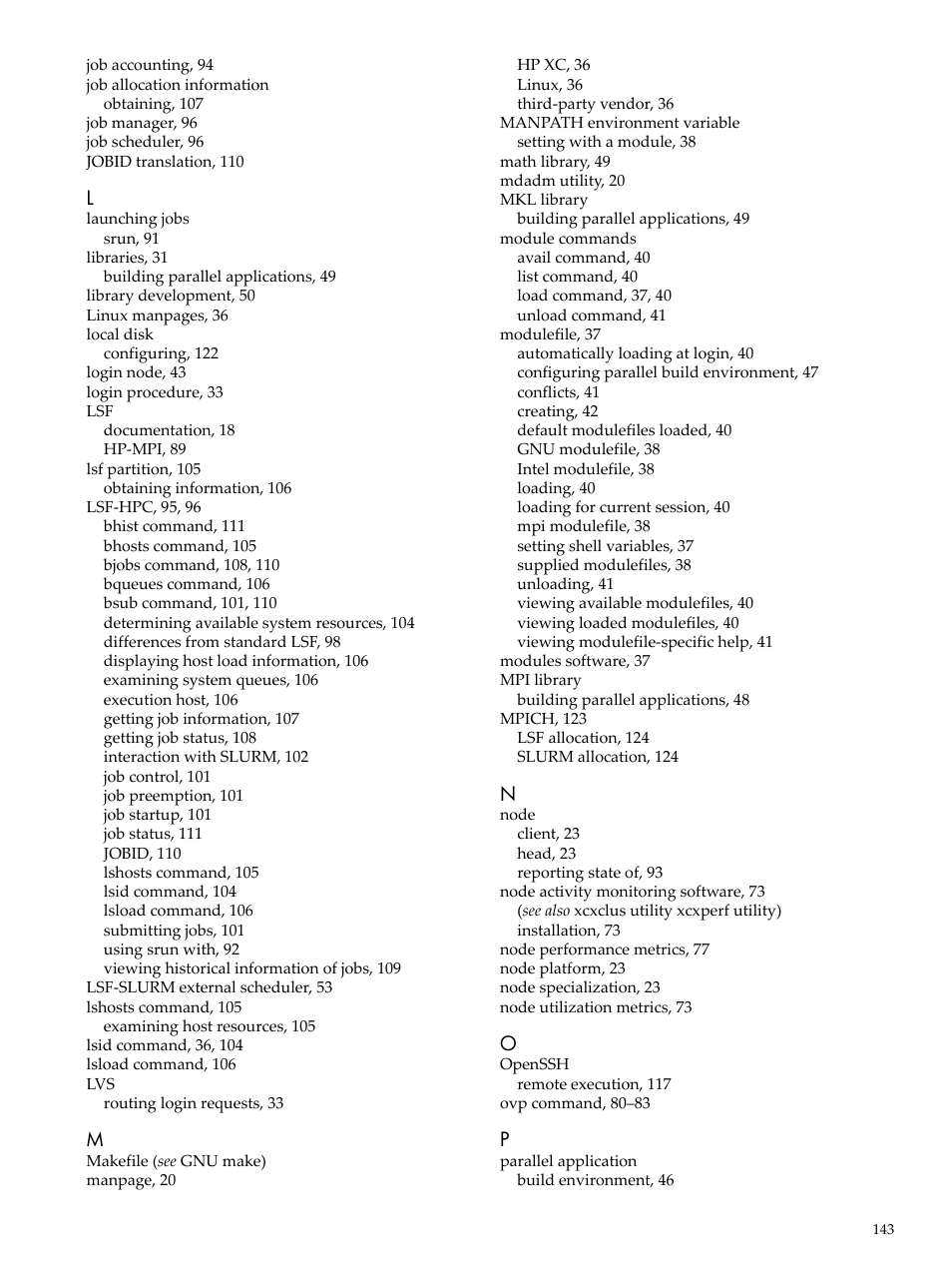 HP XC System 3.x Software User Manual | Page 143 / 145