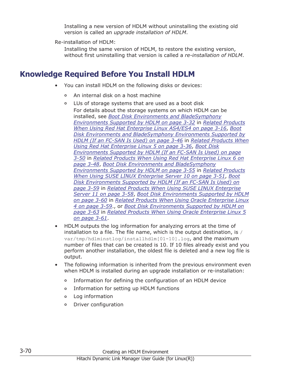 Knowledge required before you install hdlm, Knowledge required before you install hdlm -70 | HP XP P9500 Storage User Manual | Page 138 / 640