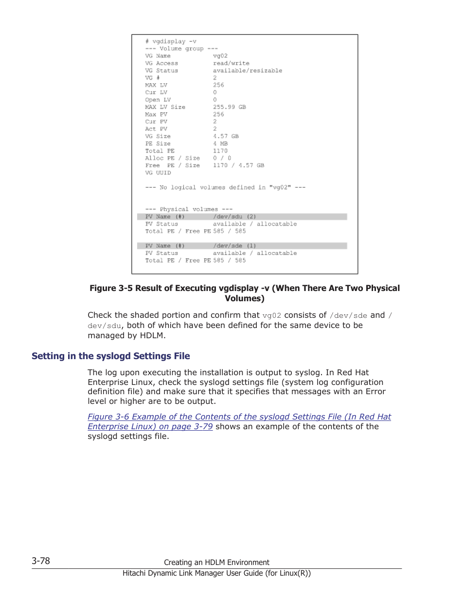 Setting in the syslogd settings file -78 | HP XP P9500 Storage User Manual | Page 146 / 640