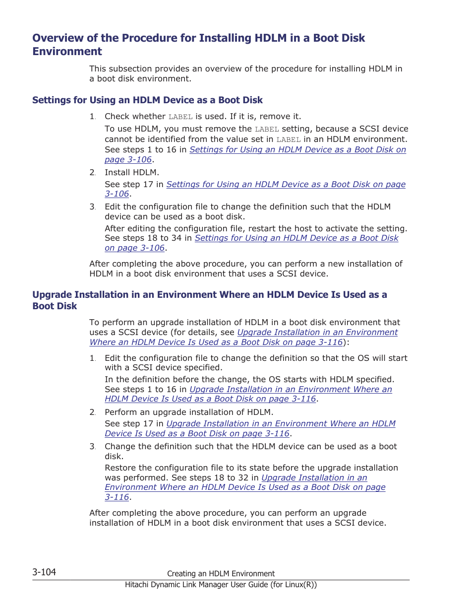 Boot disk -104 | HP XP P9500 Storage User Manual | Page 172 / 640