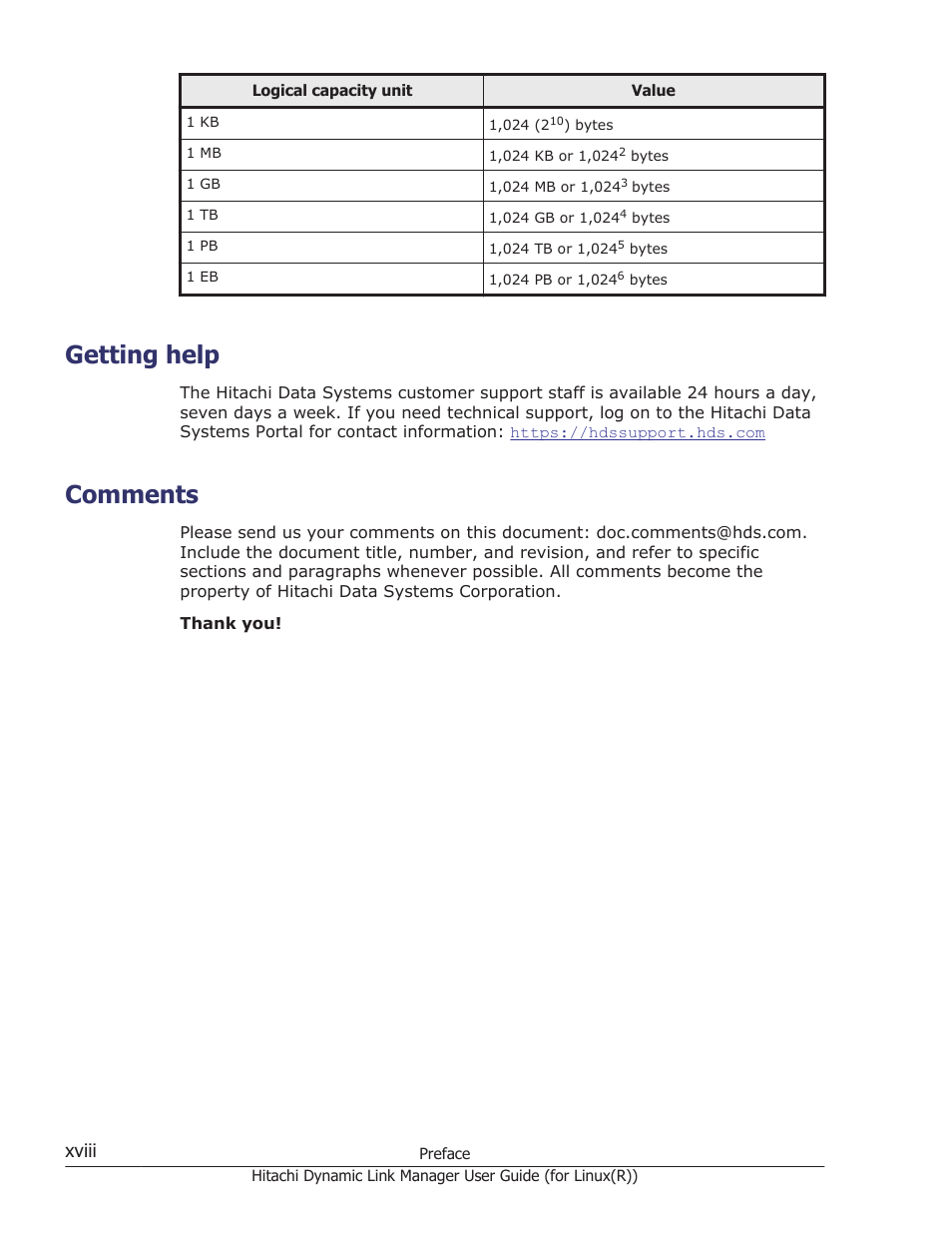 Getting help, Comments | HP XP P9500 Storage User Manual | Page 18 / 640