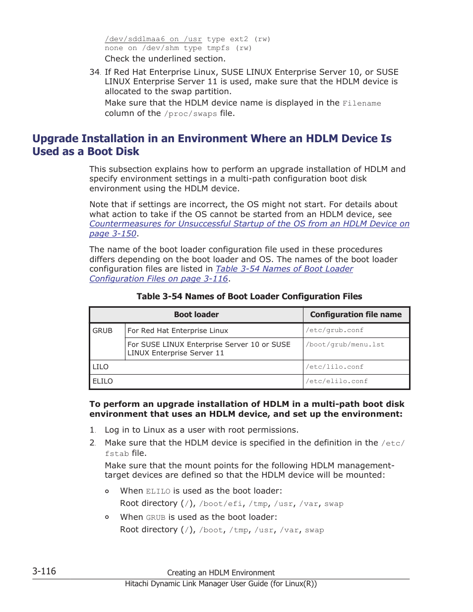 Disk -116, Upgrade installation in an environment, See steps 1 to 16 in | Upgrade installation in an environment where an, Was performed. see steps 18 to 32 in, Upgrade installation in an | HP XP P9500 Storage User Manual | Page 184 / 640