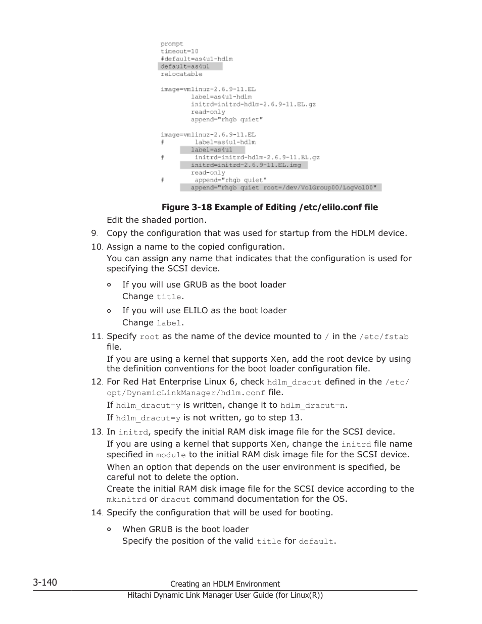 Figure 3-18 example of editing, Show examples of editing the | HP XP P9500 Storage User Manual | Page 208 / 640