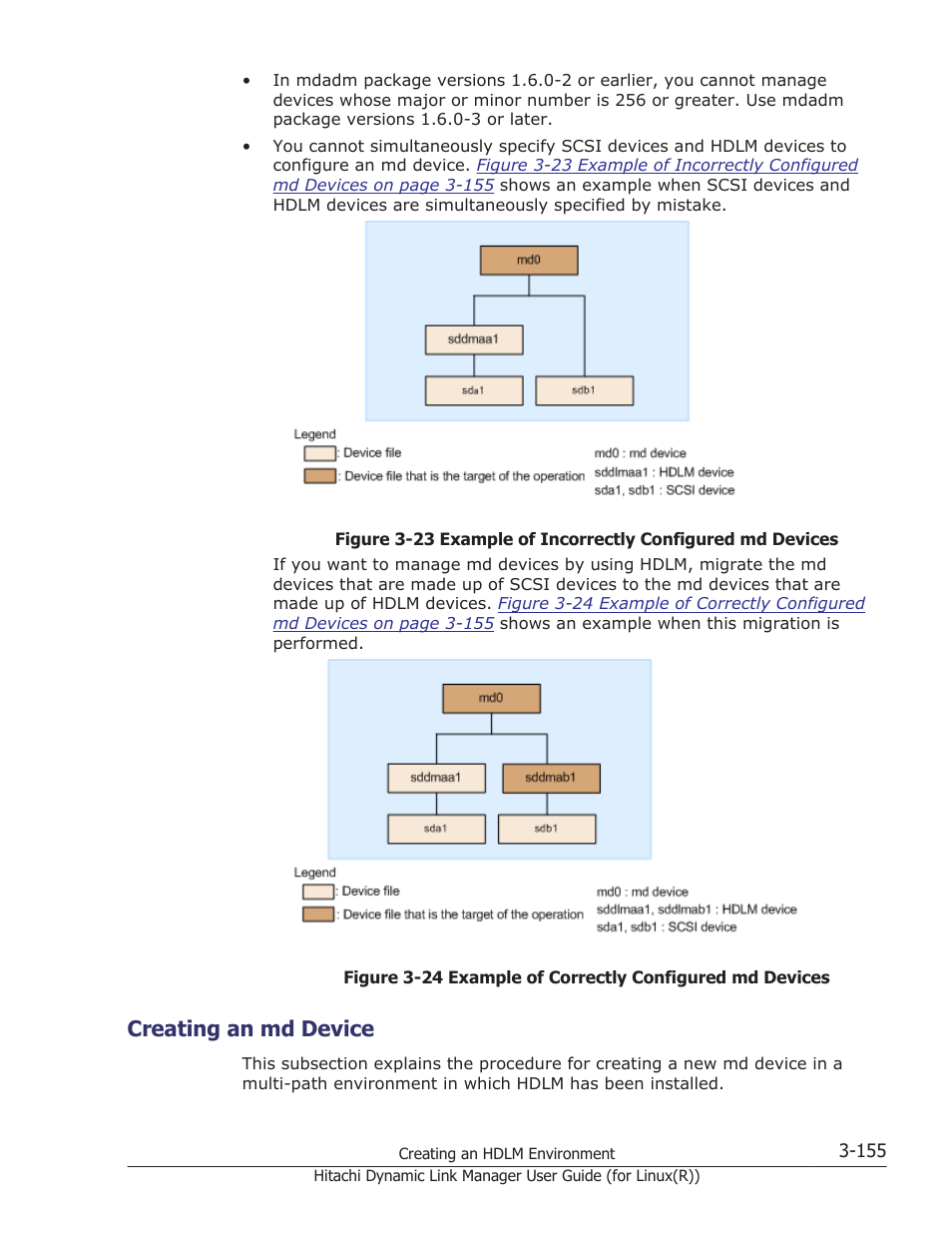 Creating an md device, Creating an md device -155 | HP XP P9500 Storage User Manual | Page 223 / 640