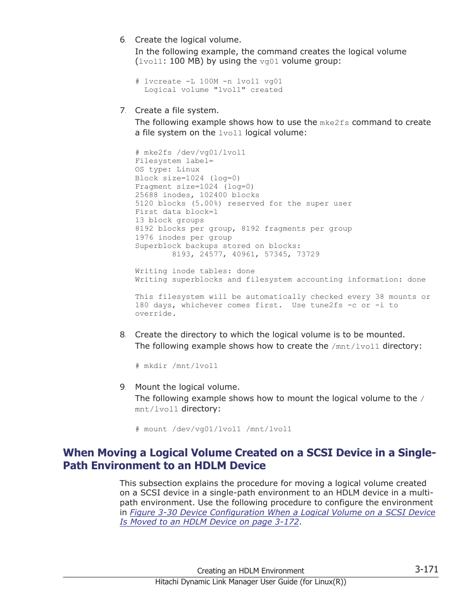 Environment to an hdlm device -171 | HP XP P9500 Storage User Manual | Page 239 / 640