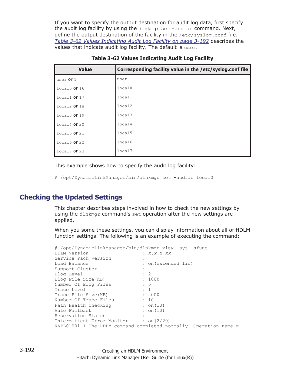 Checking the updated settings, Checking the updated settings -192 | HP XP P9500 Storage User Manual | Page 260 / 640