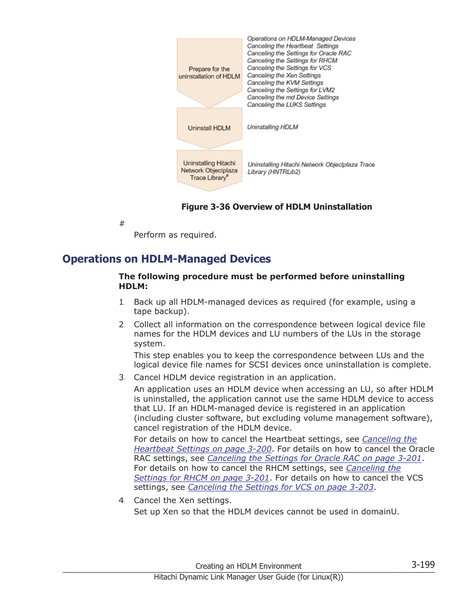 Operations on hdlm-managed devices, Operations on hdlm-managed devices -199 | HP XP P9500 Storage User Manual | Page 267 / 640