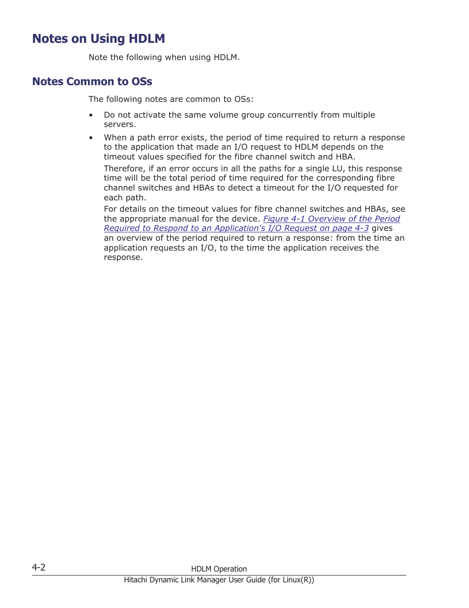 Notes on using hdlm, Notes common to oss, Notes on using hdlm -2 | Notes common to oss -2 | HP XP P9500 Storage User Manual | Page 298 / 640
